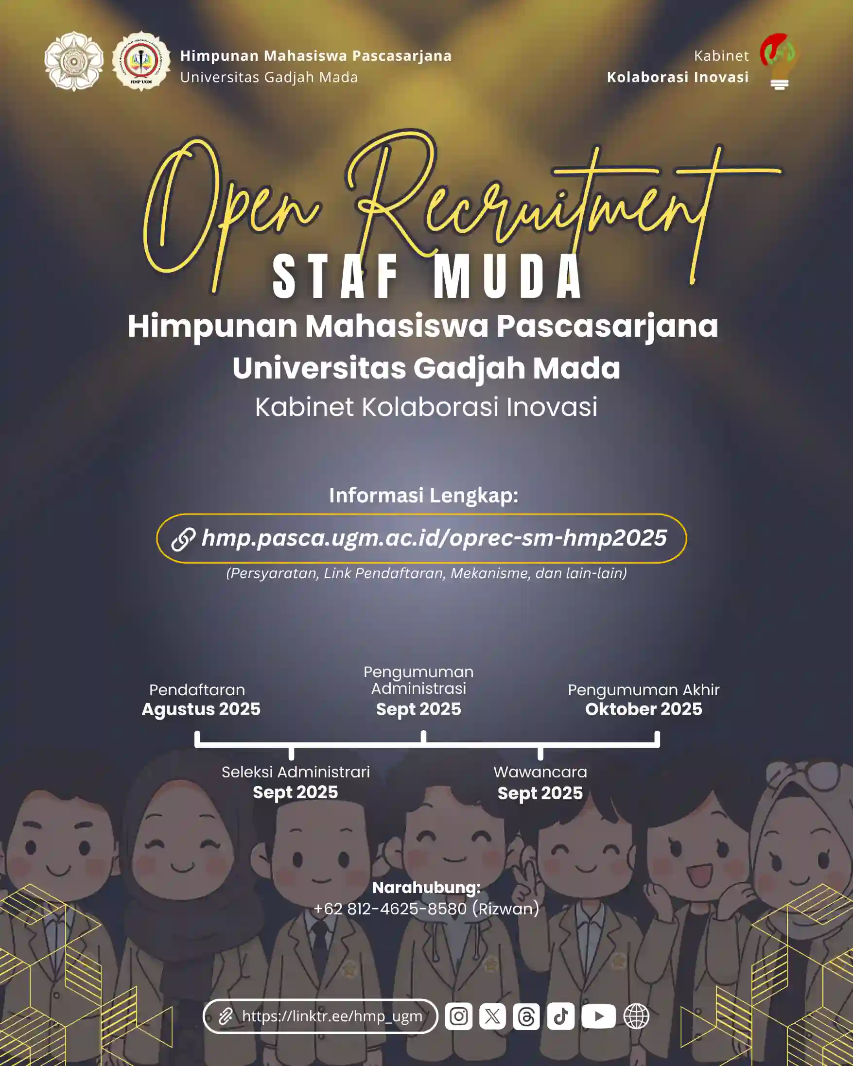 Poster Pendaftaran Himpunan Mahasiswa Pascasarjana (HMP UGM)