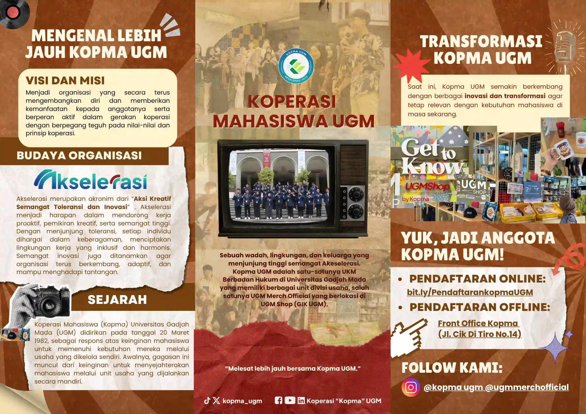 Poster Pendaftaran Koperasi Mahasiswa UGM